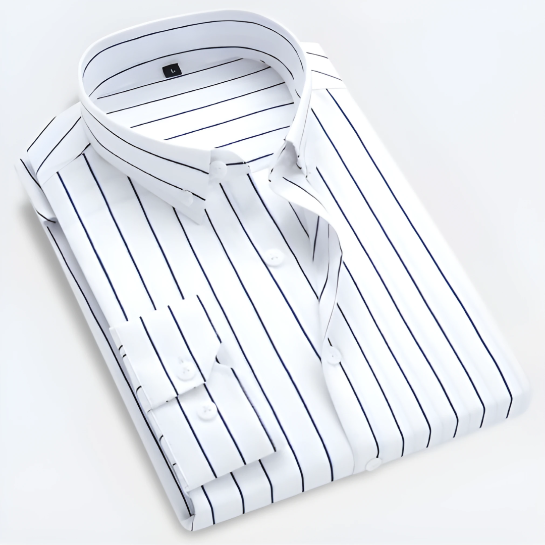 Herren Sommer Gestreiftes Button Down Hemd
