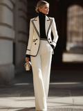 Mirela | Damen Leichter Hosenanzug Doppelreihig – Blazer Anzug Sommer Business 2026
