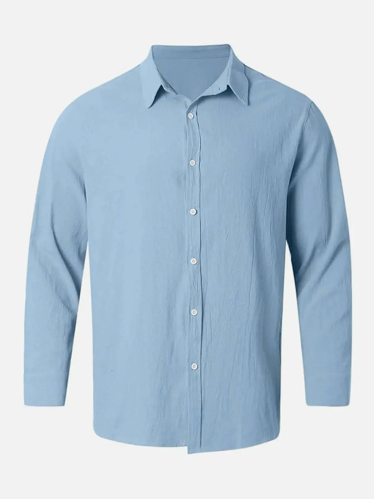 Herren Freizeit Button-Down Langarm Hemd