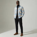 Shirtjacke für Herren mit Karomuster und Brusttasche