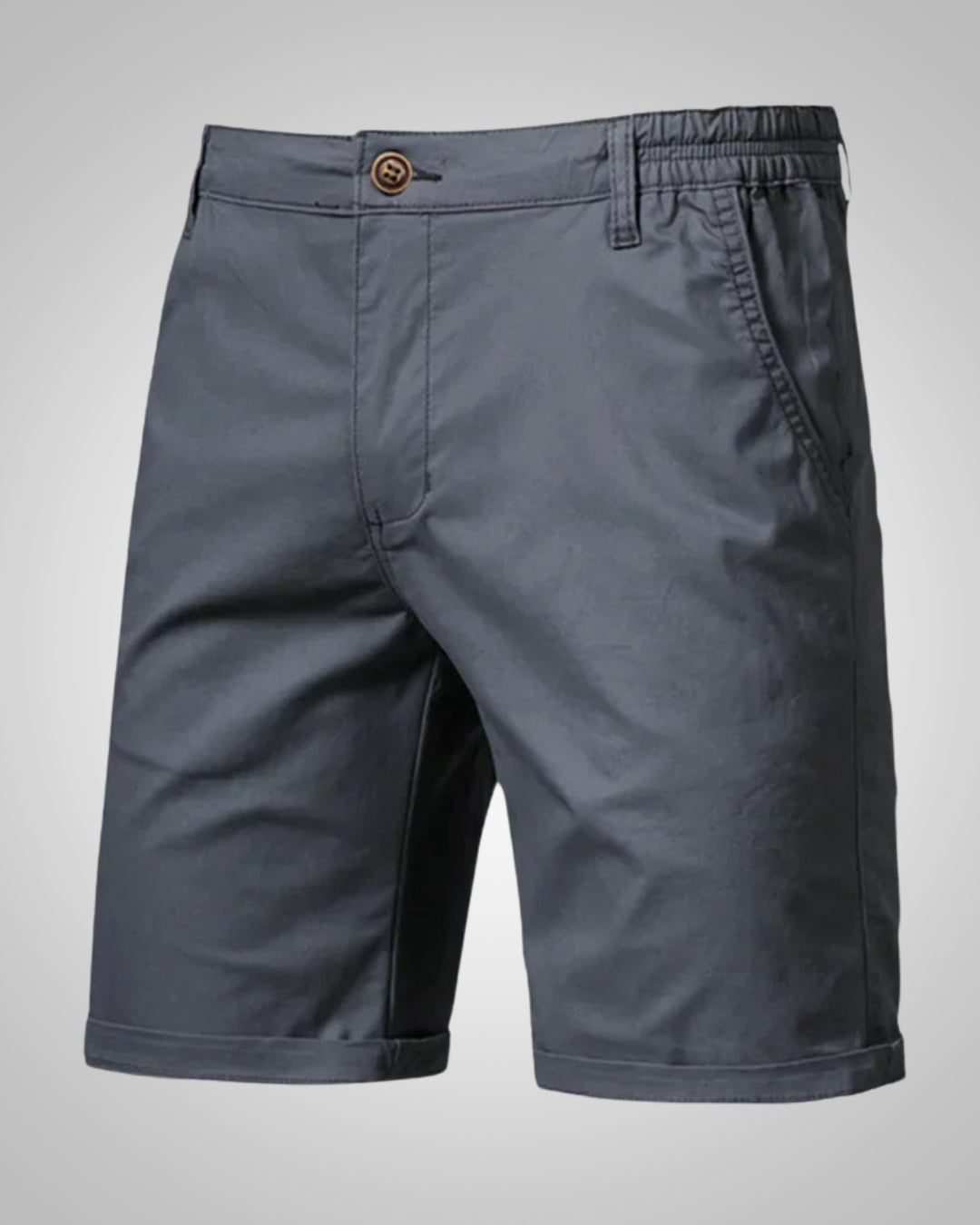 Herren Sommer Knopf Slim Fit Chino Shorts