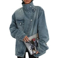 CLEO – ASYMMETRISCHE CITY-JACKE MIT KNÖPFEN