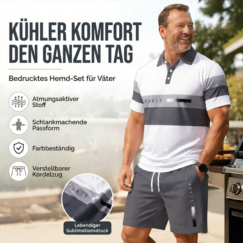 Sommerfeld | Sommer-Set mit Poloshirt und Shorts für Herren