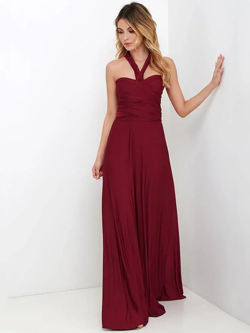 Damen Sommer Hochzeitsgast Maxikleid