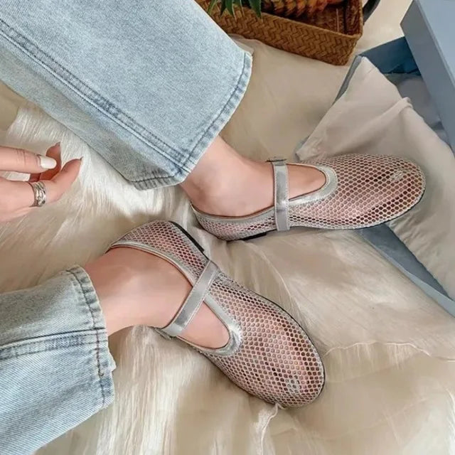 Damen Casual Flach Slip On Ballerina Schuhe