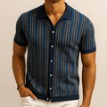 Herren Kontrastdesign Kurzarm Sommer Hemd
