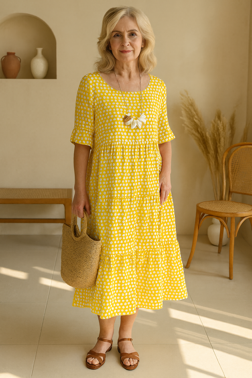 Zora | Figurfreundliches Sommerkleid mit femininer Silhouette