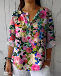 Heleina | Blumige Vintage-Bluse