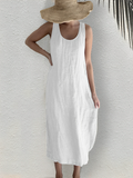 Leone - Luftiges Sommerkleid ohne Ärmel für Damen