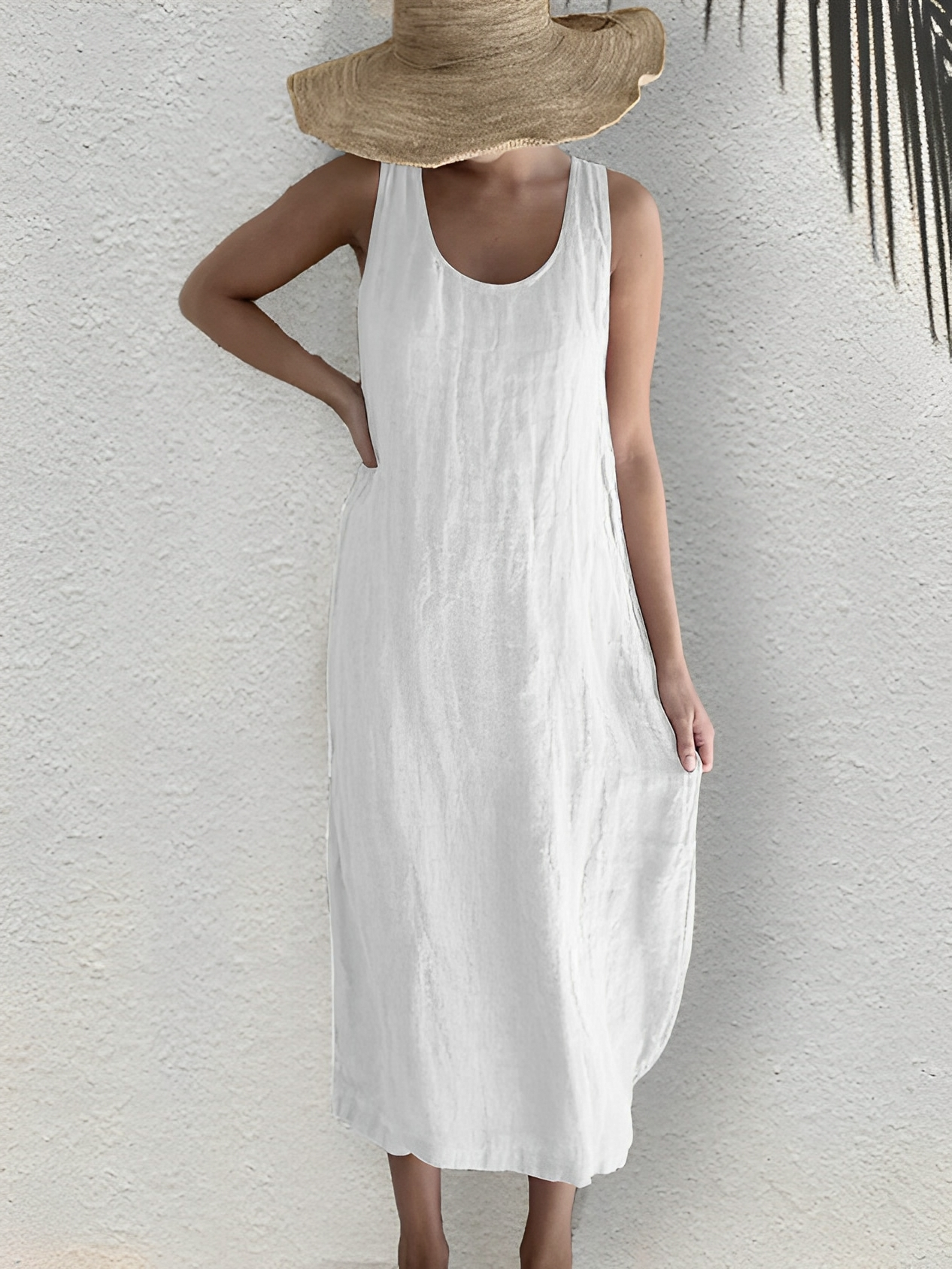 Leone - Luftiges Sommerkleid ohne Ärmel für Damen