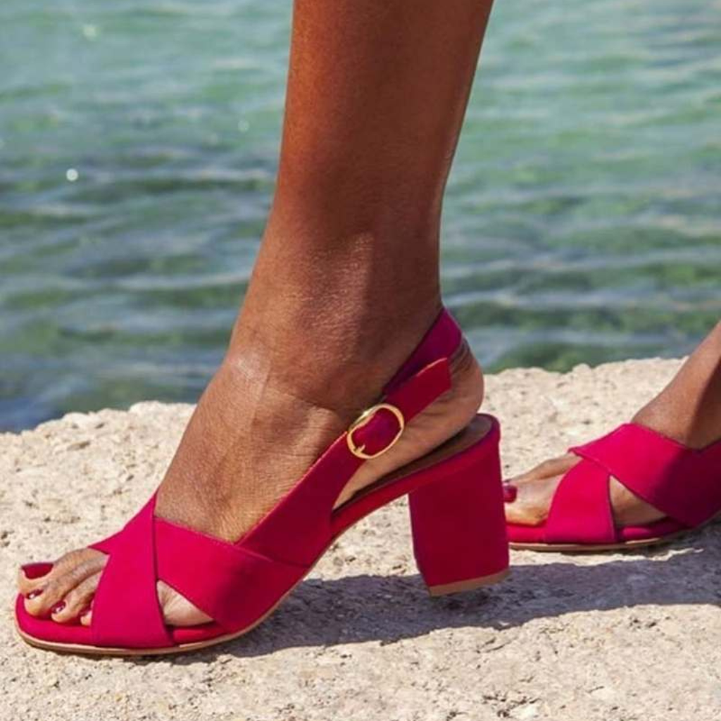 Celeste | Blaue Sommerschuhe Sandalen