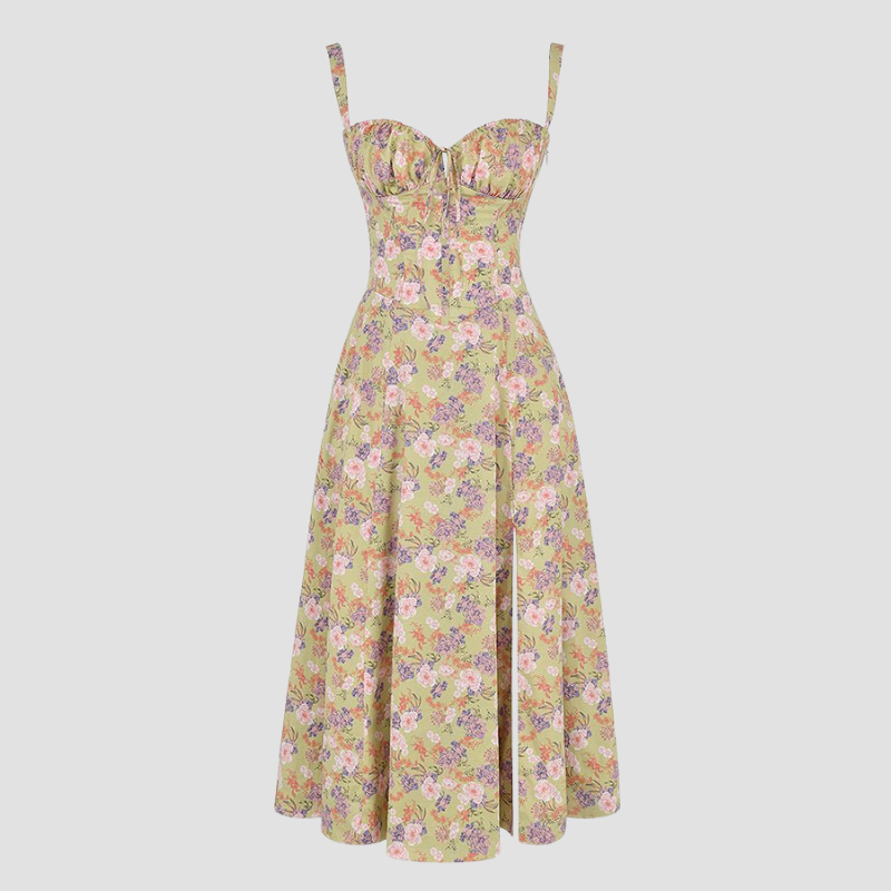 Amelie | Damen Korsett Sommerkleid | Midi