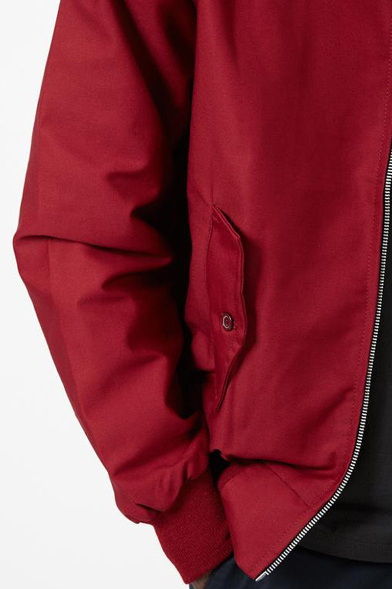 Rex | Herren Harrington Jacke Klassisch Zipper Tartan-Futter