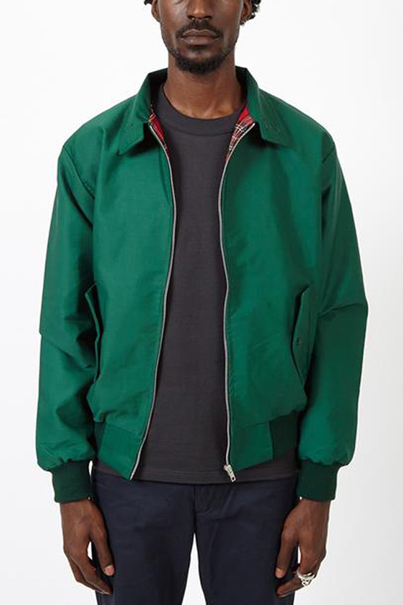 Rex | Herren Harrington Jacke Klassisch Zipper Tartan-Futter