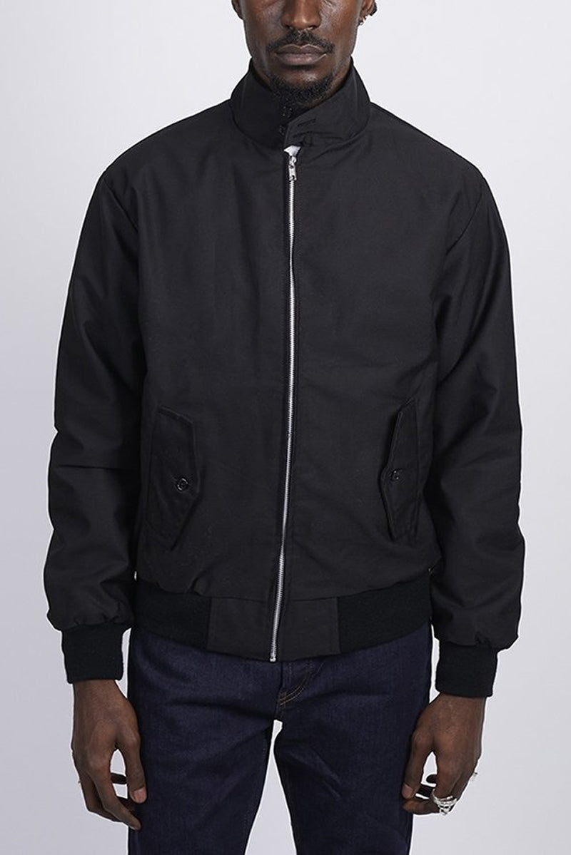 Rex | Herren Harrington Jacke Klassisch Zipper Tartan-Futter