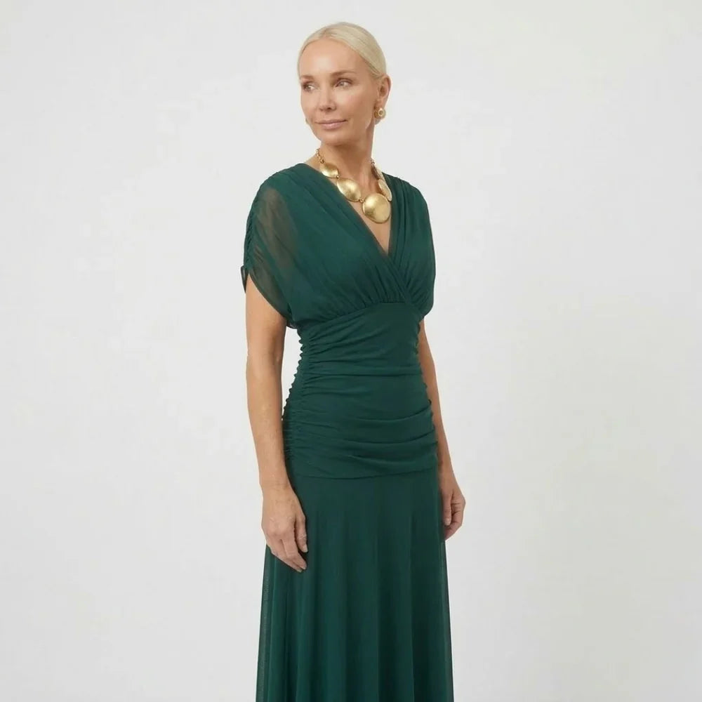 LouLou | Elegantes Maxikleid für festliche Anlässe mit V-Ausschnitt
