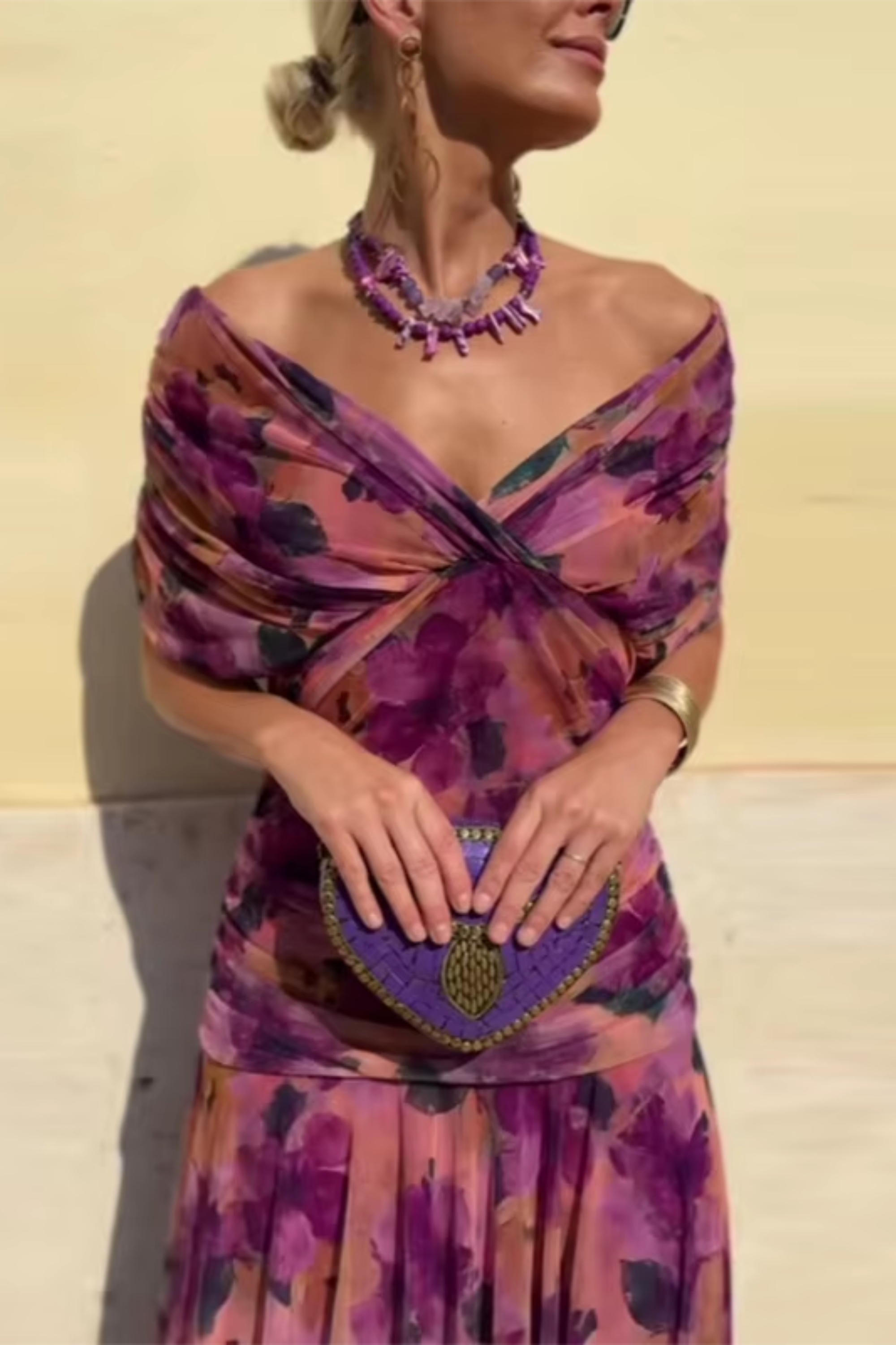 LouLou | Elegantes Maxikleid für festliche Anlässe mit V-Ausschnitt