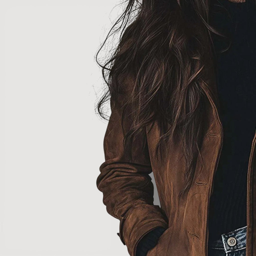 Senna – Wildleder-Trenchcoat