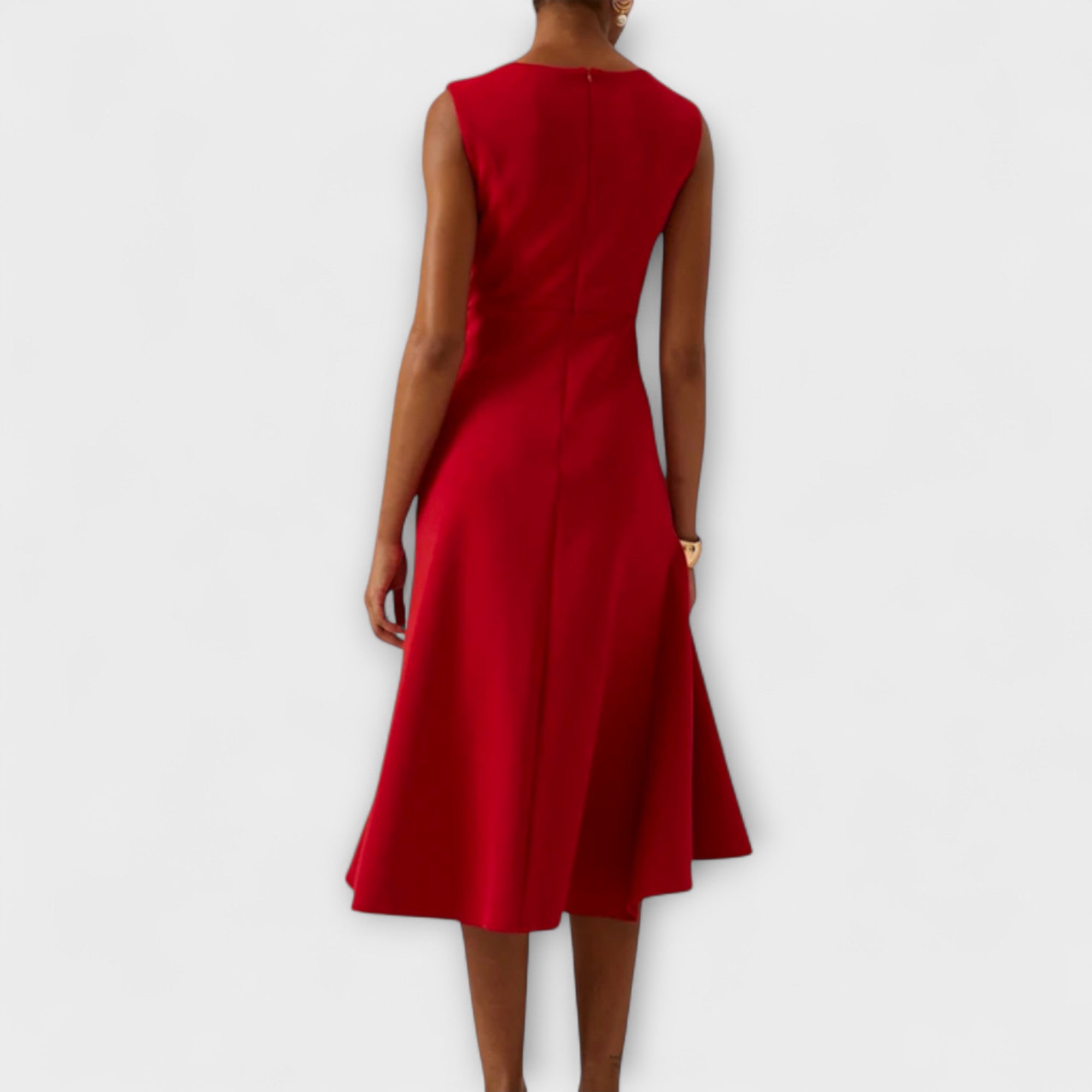 Dagmar | Damen Elegantes Midikleid – Feminines Kleid für Hochzeit, Büro & Party 2026