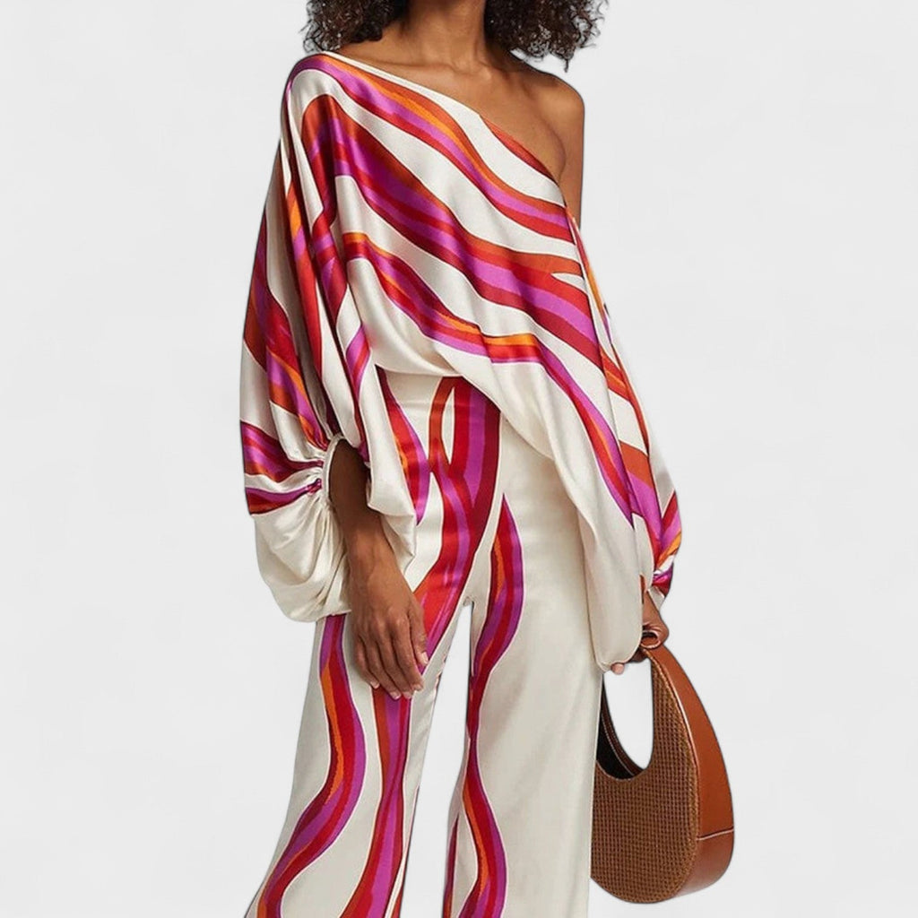 Damen Festlicher Sommer Midi Zweiteiler