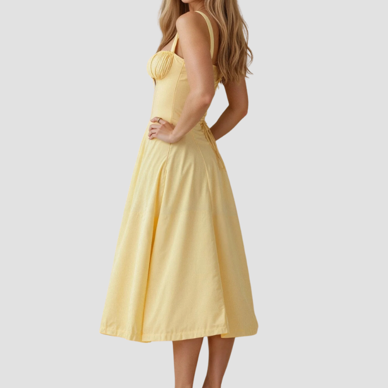 Amelie | Damen Korsett Sommerkleid | Midi