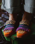 Birgit | Loafer mit Fransen und Tierprint