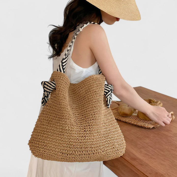 Damen Lässig Geflochten Muster Riemen Tasche