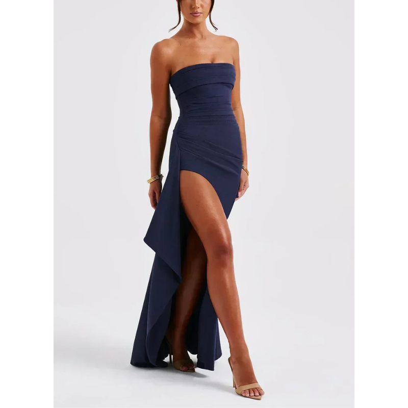 Abiballkleid Damen | Trägerloses Maxikleid