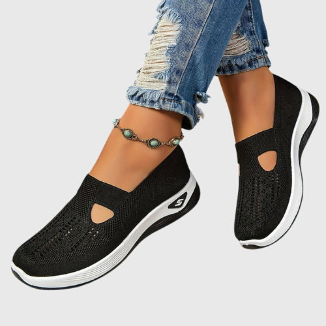 Frieda | Damen Atmungsaktive Slip-On Strick Sneakers