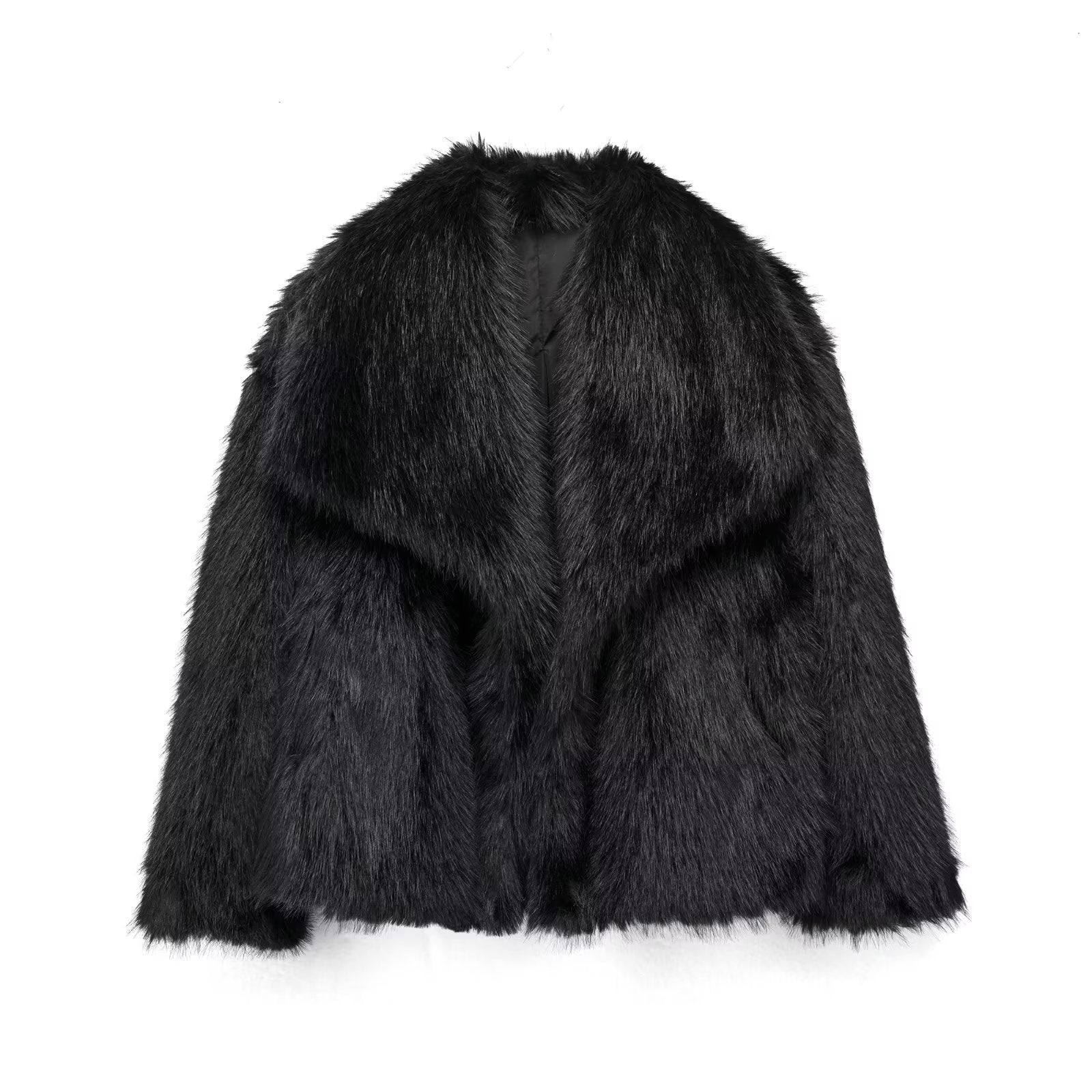Drune - Damen Herbst, Winter Pelz Mantel Imitation