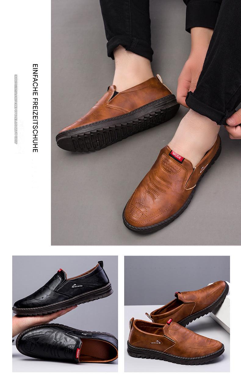 ALEX / ATMUNGSAKTIVE, RUTSCHFESTE LEDERSNEAKER FÜR HERREN
