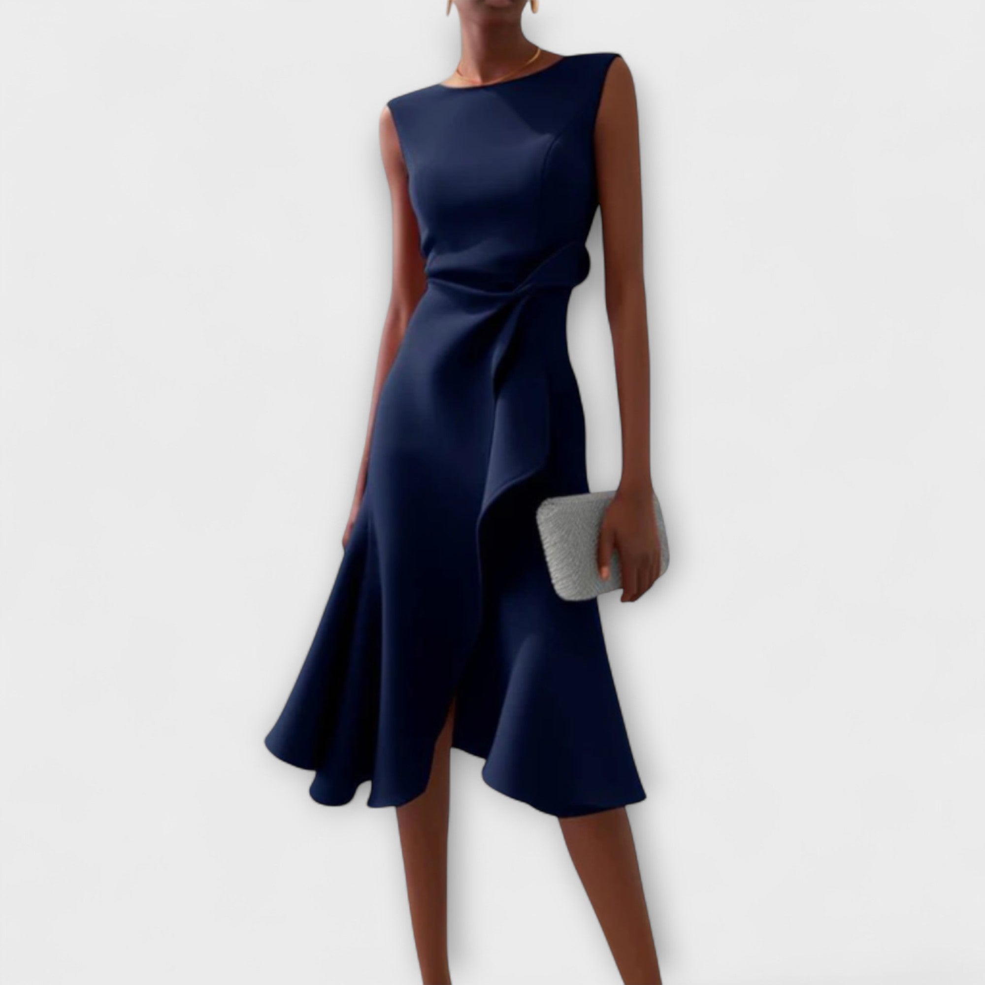 Dagmar | Damen Elegantes Midikleid – Feminines Kleid für Hochzeit, Büro & Party 2026