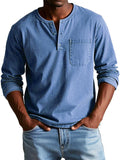 Ronald | Zeitloses Langarmshirt mit Henley-Ausschnitt