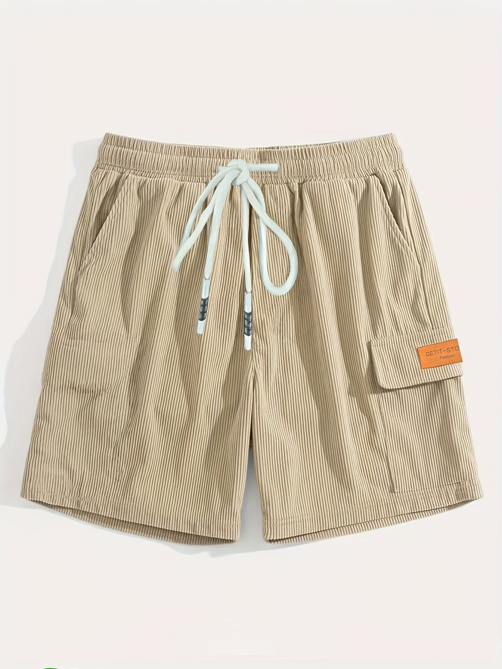 Herren Sommer Elastische Bund Cargo Bermuda Shorts