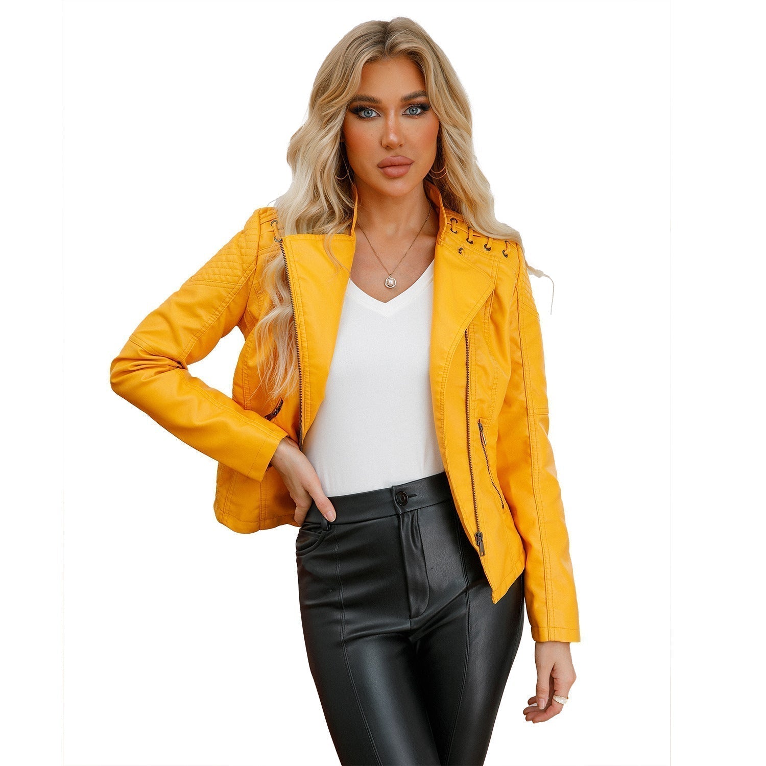 LARA / JACKE AUS GEWASCHENEM LAMMLEDER