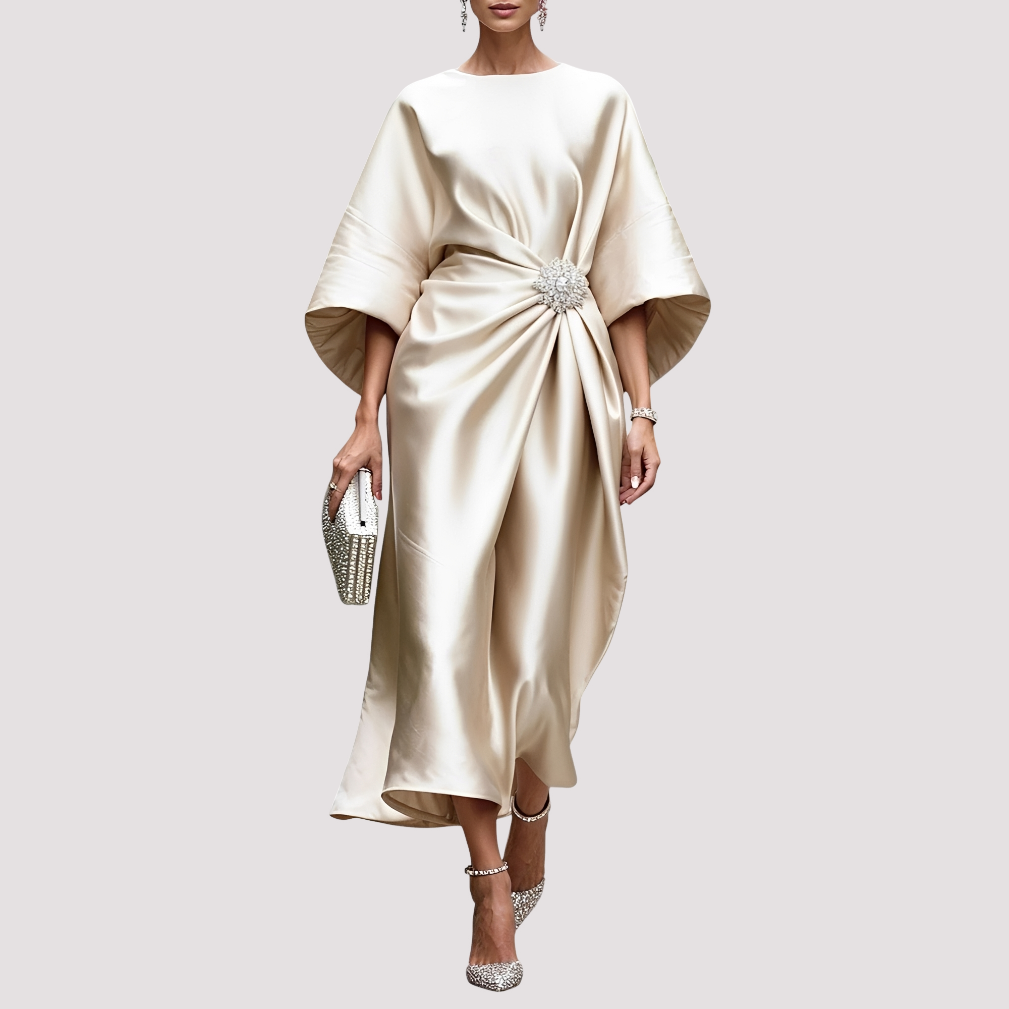 Kay - Stilvolles Wickel-Midikleid