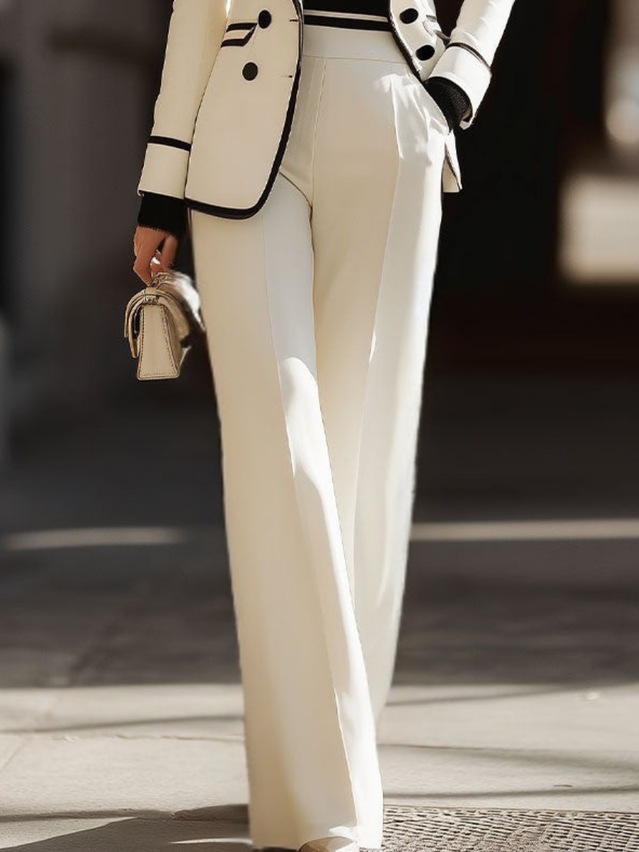 Mirela | Damen Leichter Hosenanzug Doppelreihig – Blazer Anzug Sommer Business 2026