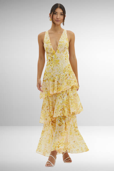 Damen Elegantes Sommer Maxikleid mit lockerem Schnitt