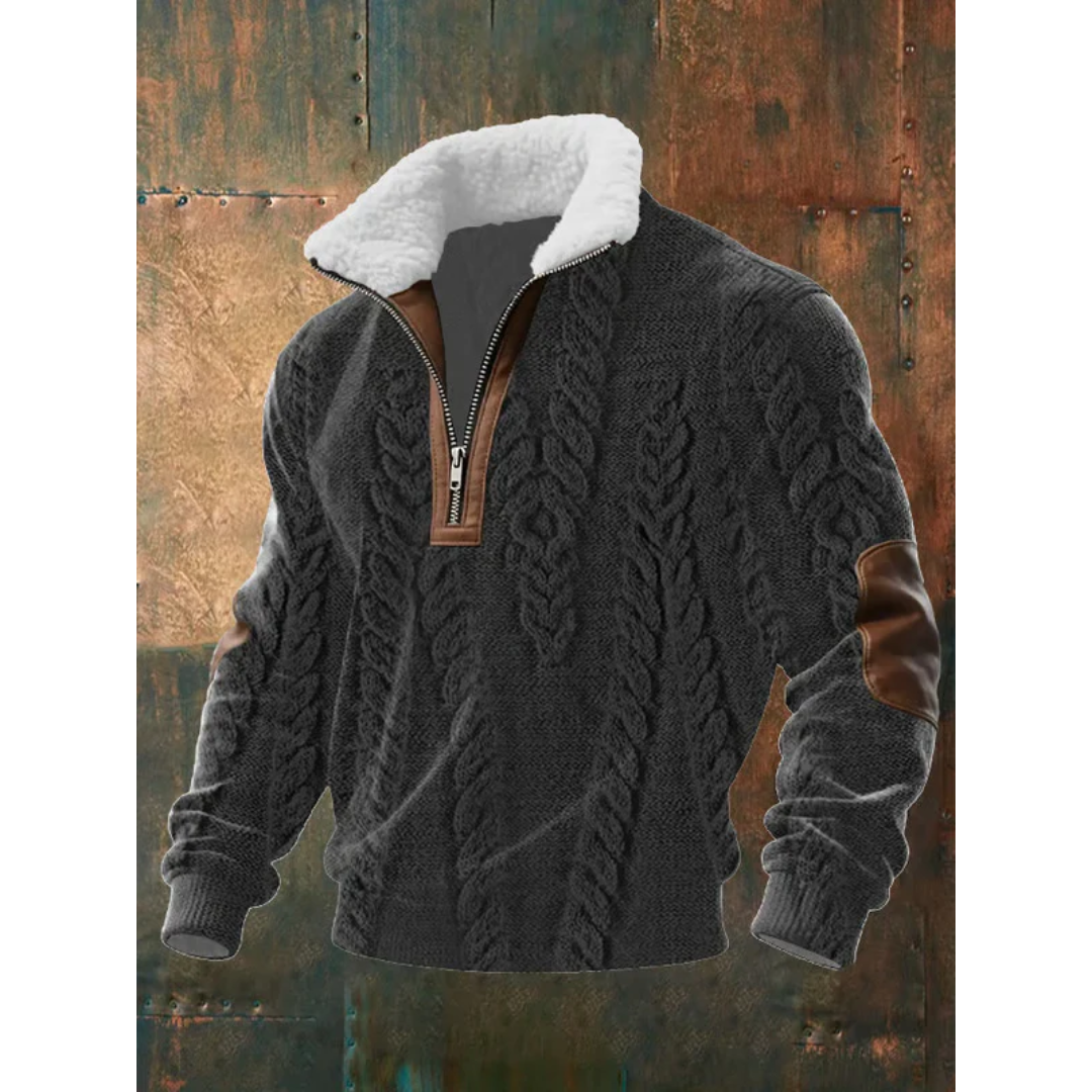 MILIANIA | FLEECE-PULLOVER MIT HOCHSCHLOSS