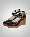 Damen Lässig Blockabsatz Plateau Mary Jane Pumps