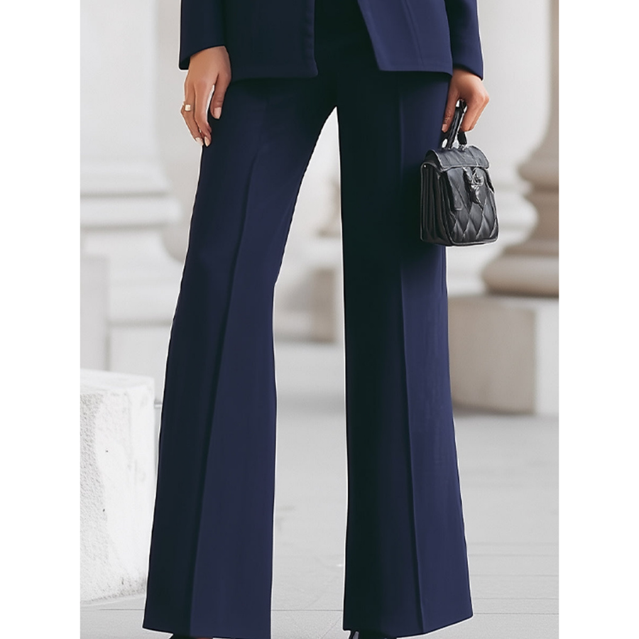 Damen Hosenanzug | Blazer mit Stehkragen & Loose Fit Hose