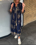 Nora - Damen Maxikleid mit Design