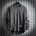 Leon | Herren Oversized Longsleeve Rundhals Langarm Basic