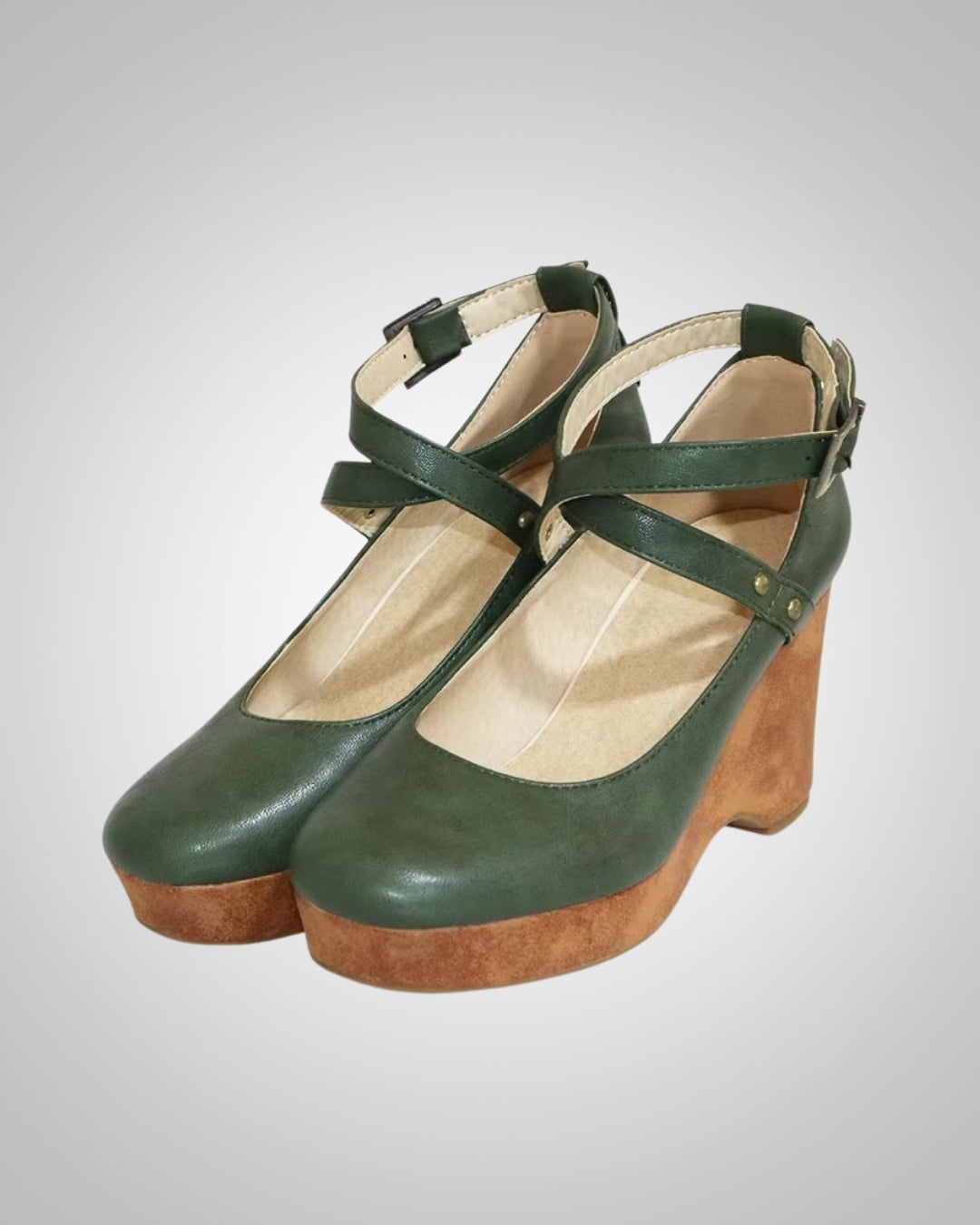 Damen Lässig Blockabsatz Plateau Mary Jane Pumps