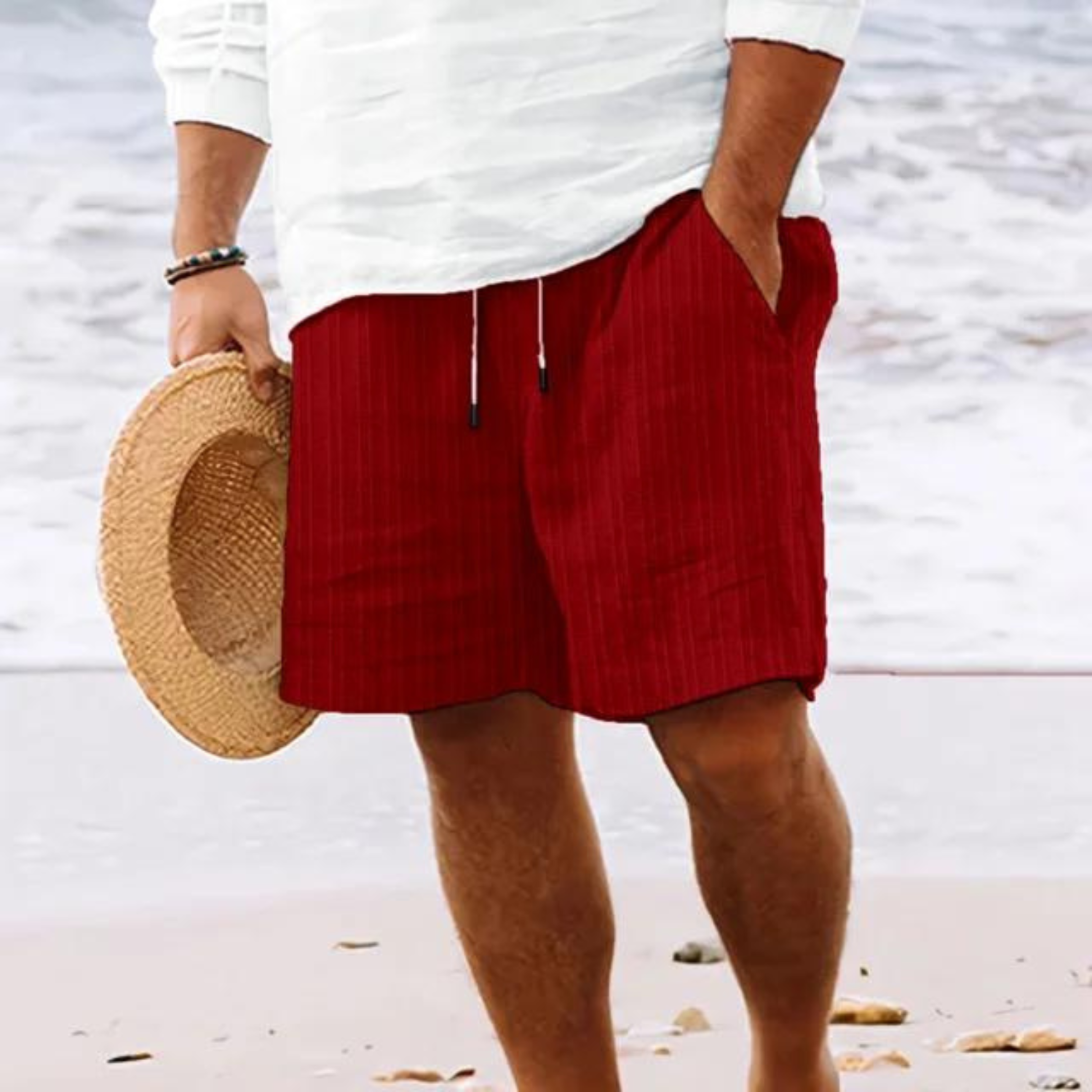 Herren Elastischer Bund Sommer Shorts