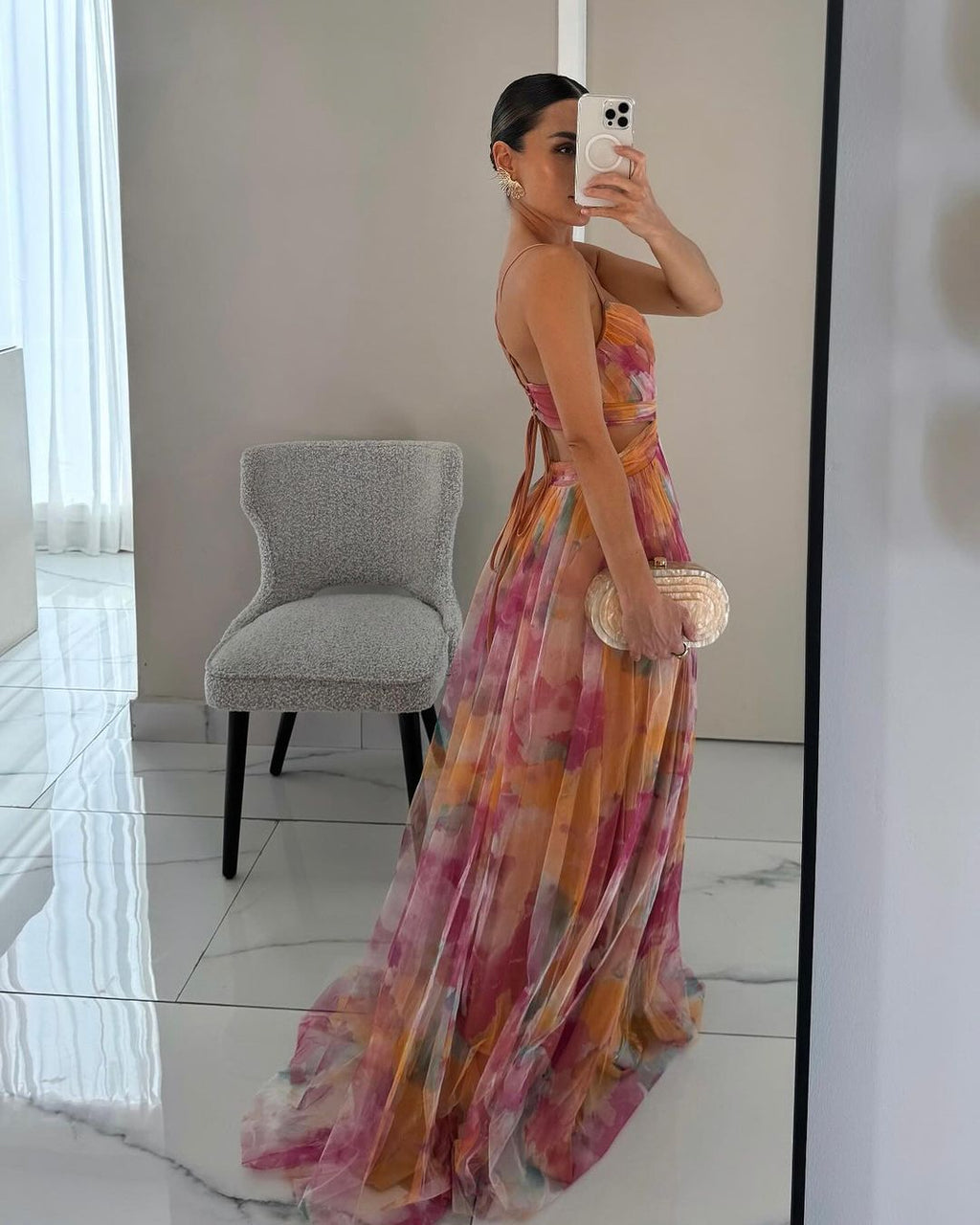 Mandy - Zauberhaftes Maxikleid mit Blumenprint