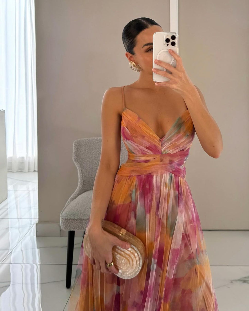 Mandy - Zauberhaftes Maxikleid mit Blumenprint