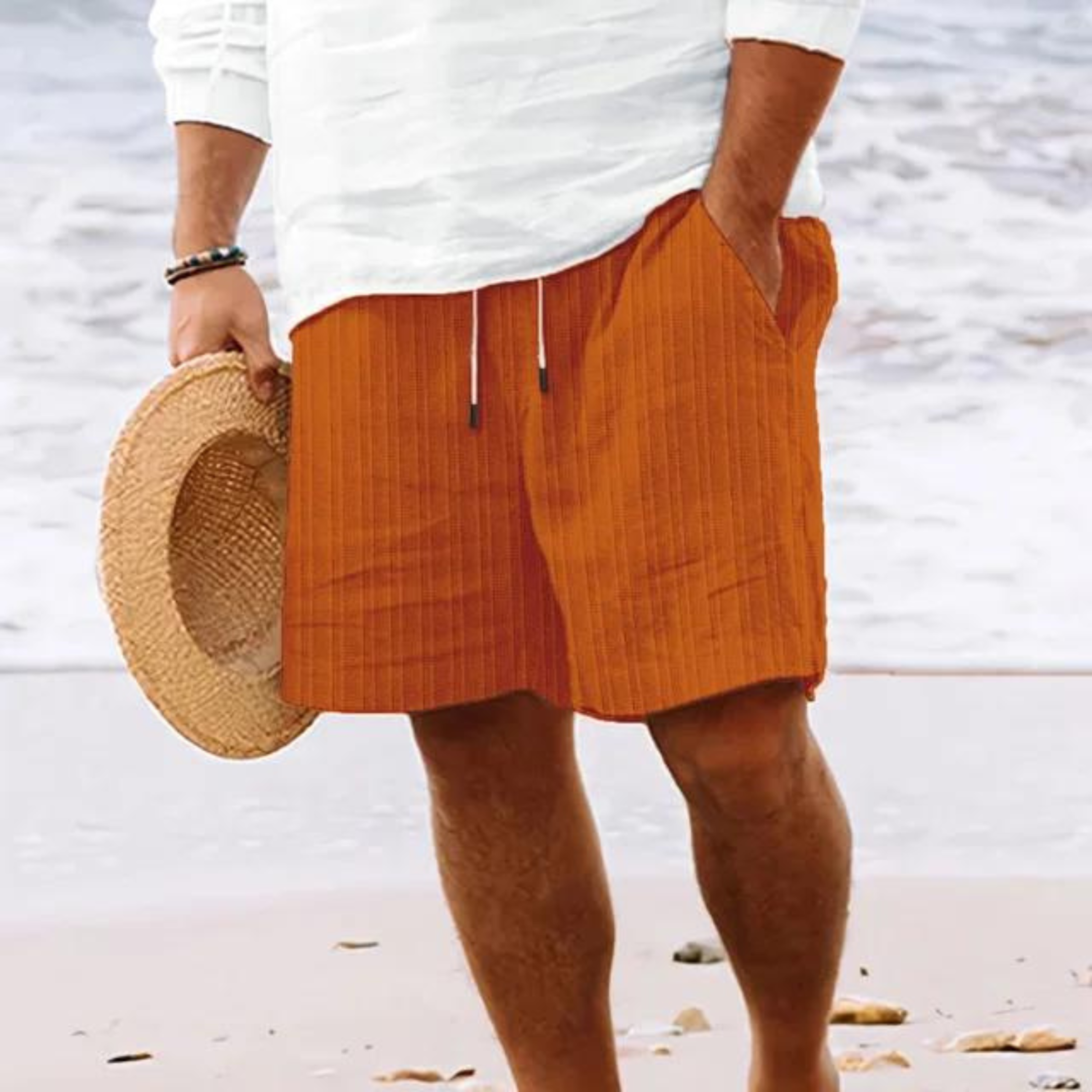 Herren Elastischer Bund Sommer Shorts