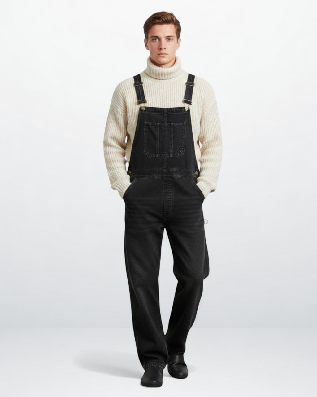 Jeans Latzhose für Herren mit verstellbaren Trägern - lang