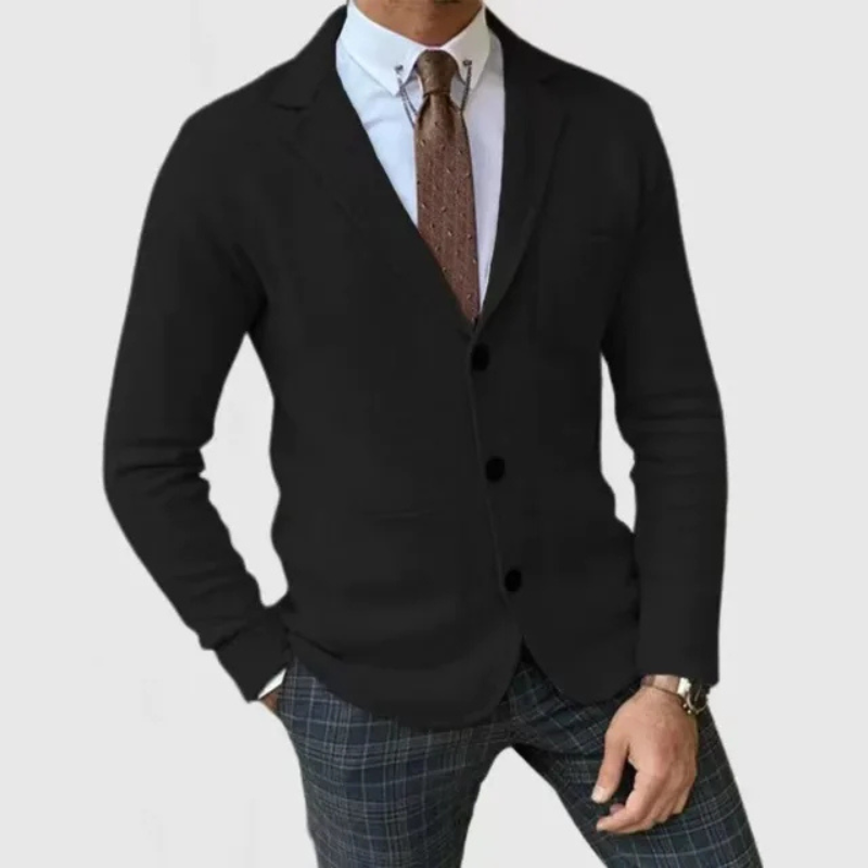 Herren Casual Reverskragen Blazer mit Knopfleiste